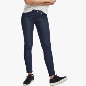 American Giant Skinny Jeans Dark Blue Stretch Indigo Made in USA 29 Classic